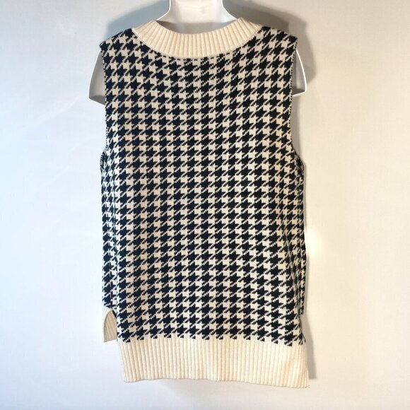 Houndstooth Ladies Sweater Vest Classic Comfy Academia Heritage Capsule WR - Picture 8 of 11